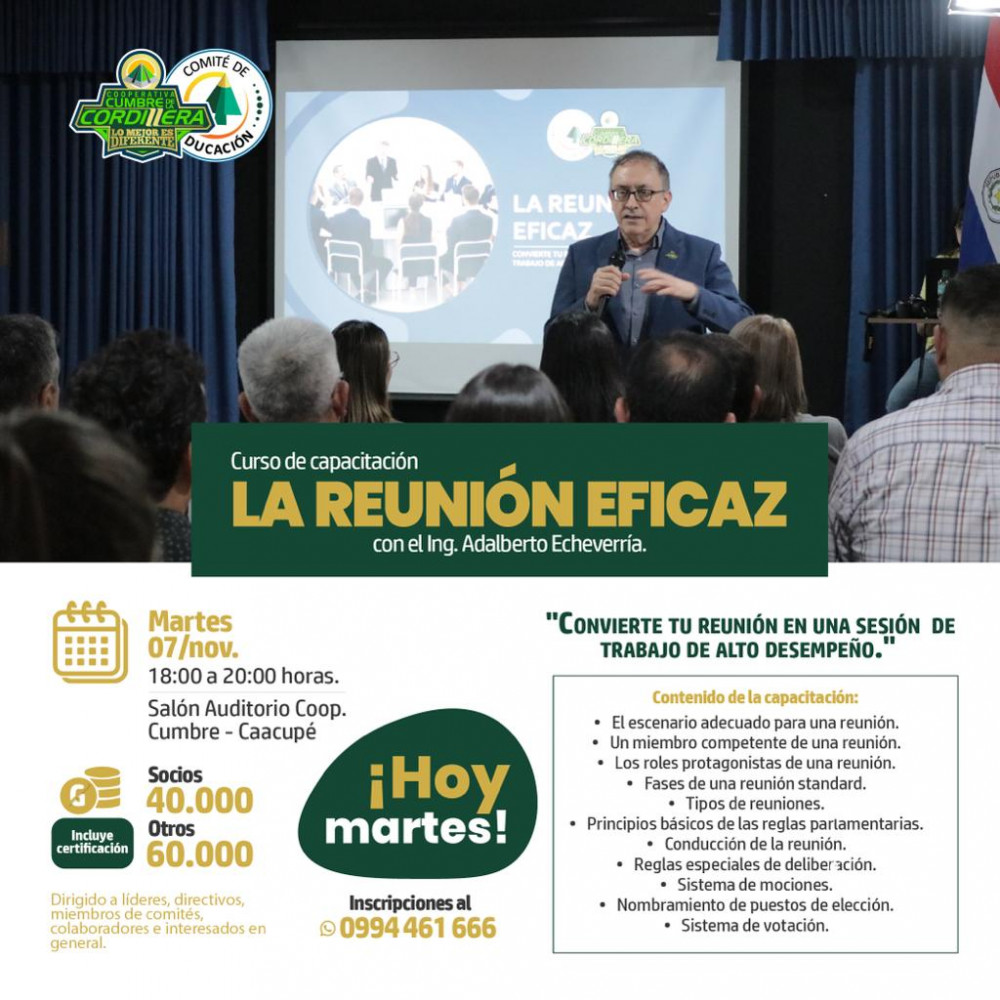 Curso “La Reunión Eficaz”